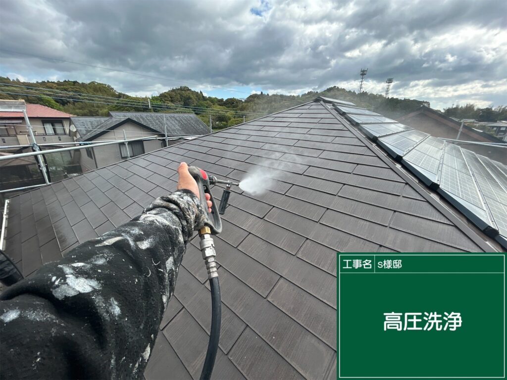 高圧洗浄状況