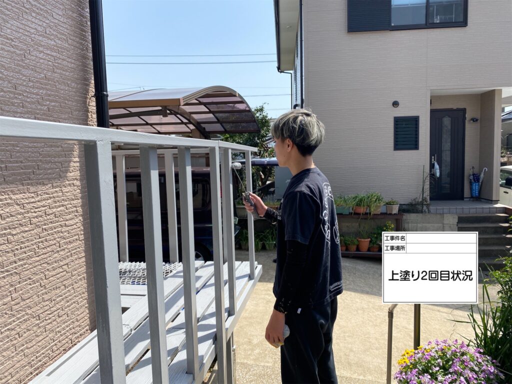 上塗り２回目状況