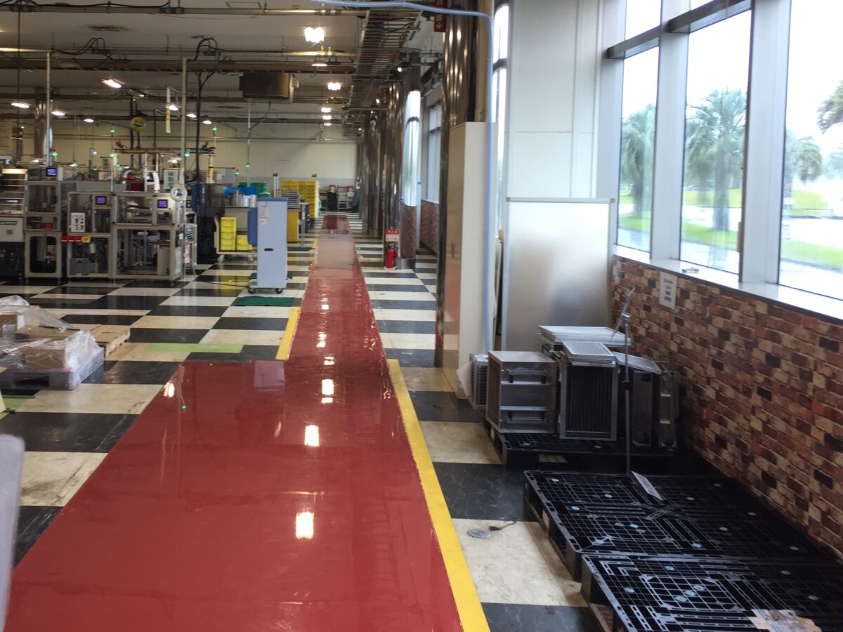 ★公共施設【工場床 補修塗装工事】