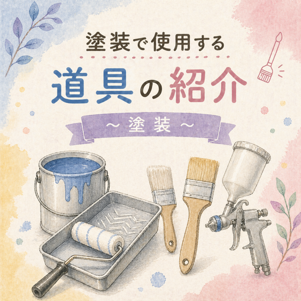 塗装で使用する道具の紹介 ～塗装～