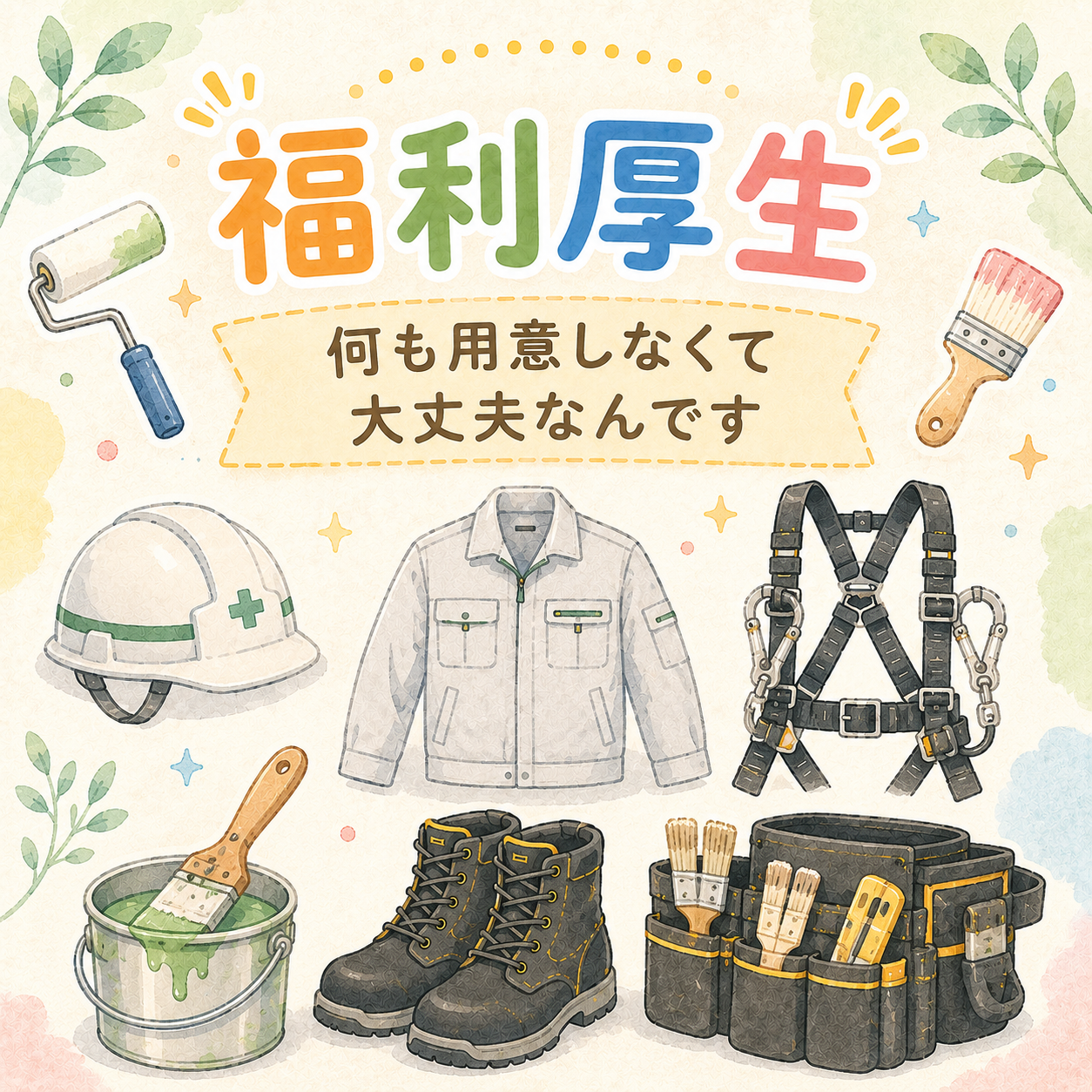 空調服だけじゃありません！当社の支給用品をご紹介