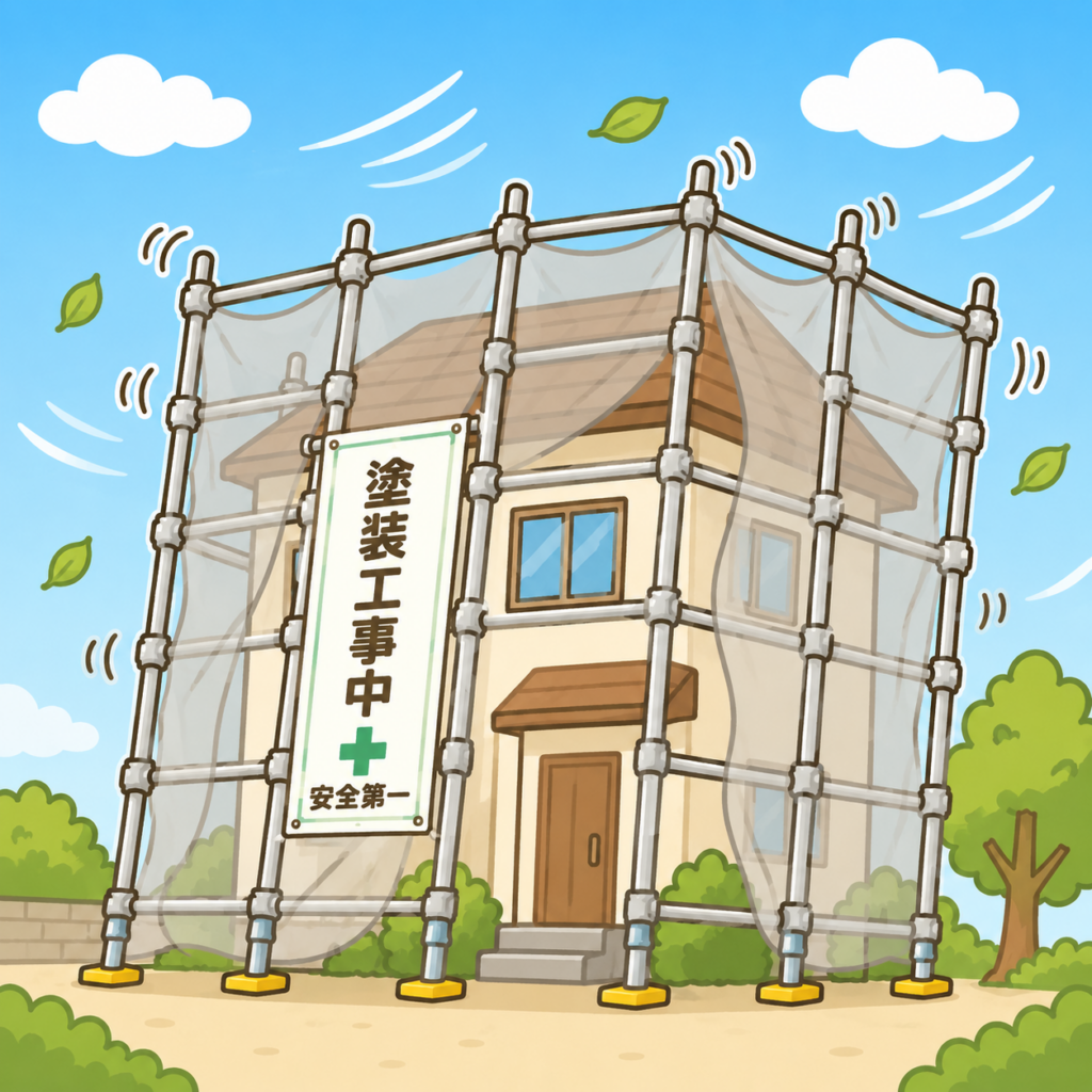 GW中の強風…事前に安全対策を行っていました！