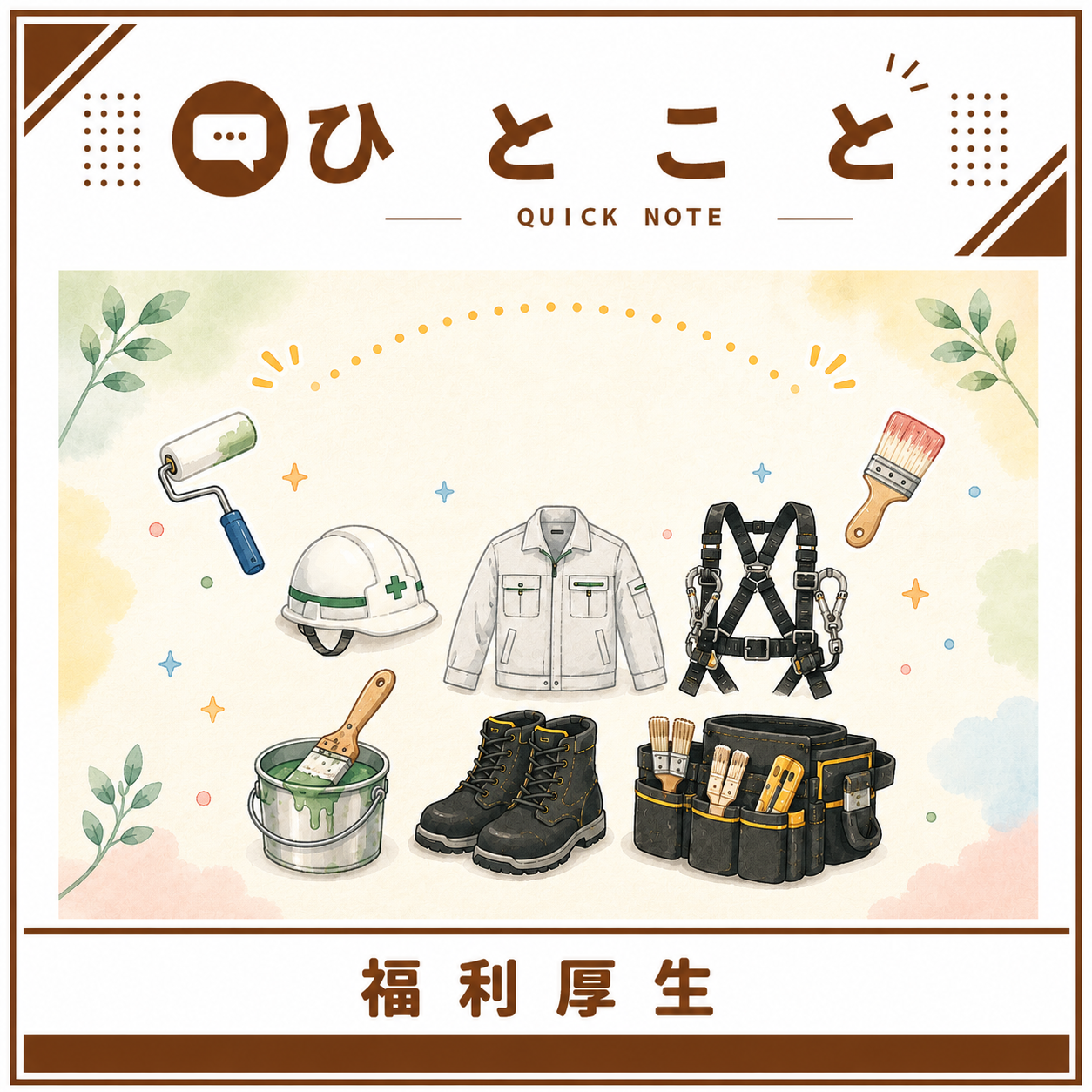 空調服だけじゃありません！当社の支給用品をご紹介