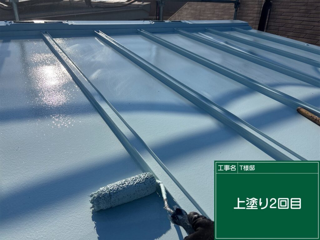 上塗り2回目状況