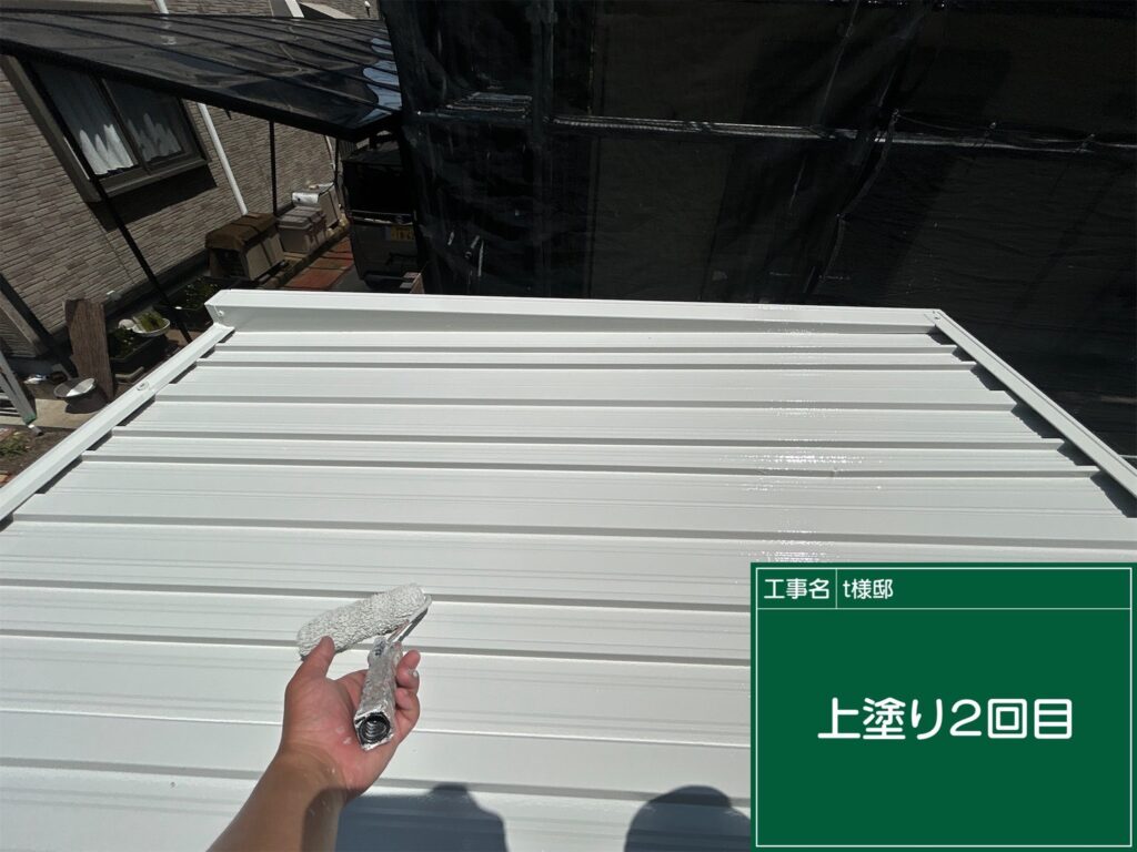 上塗り2回目状況